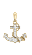 Anchor Charm in Gold